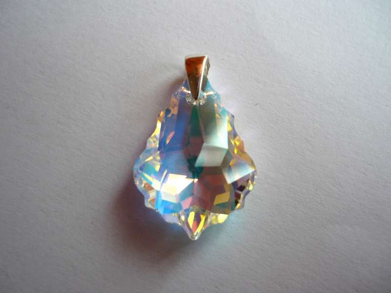 Сваровски - капка Tear Drop със сребърен държач - за Свети Валентин и