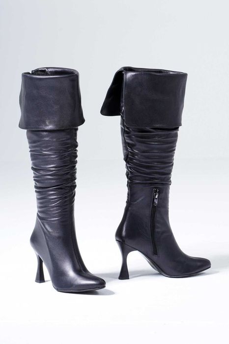 Cizme lungi din piele naturala,36-41 la super pret!