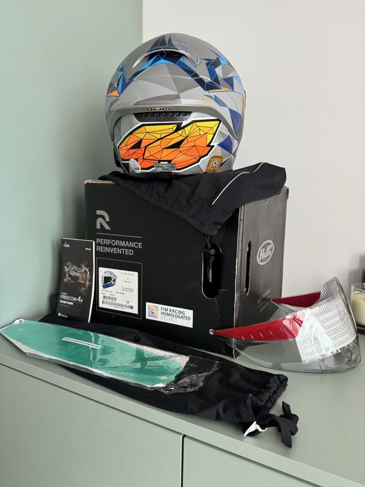 Casca HJC RPHA1 Espargaro masura M Cardo Freecom4X schimb cu Iphone 15/16/17 Pro
