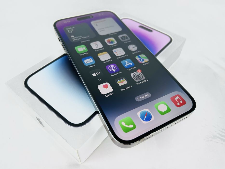 Apple iPhone 14 Pro 128GB Deep Purple USA Перфектен Гаранция!