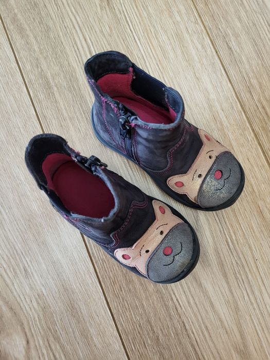 Cizme fetita din piele naturala marimea 21