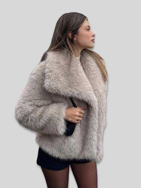 Пухено палто Zara