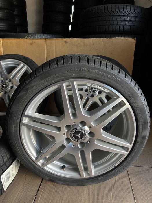 Jante NOI Mercedes C , E classe AMG A2074011302 18 inch’ + anvel iarna NOI 235/40/18 , Continental  !