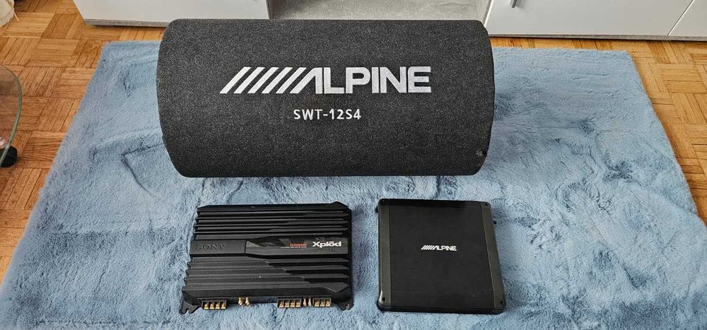 Subwoofer auto Alpine SWT-12S4, 300w RMS, difuzor 300 mm