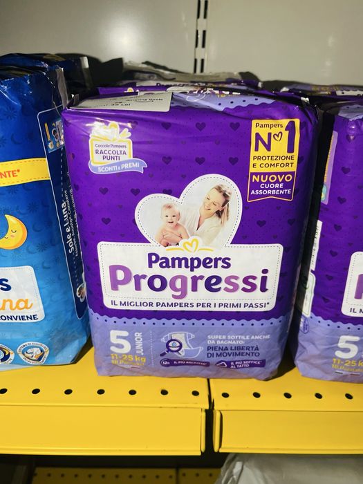 Pampers Progressi Junior ,Marimea 5 , 11-25kg ,18 Buc ,Pret pe Pachet