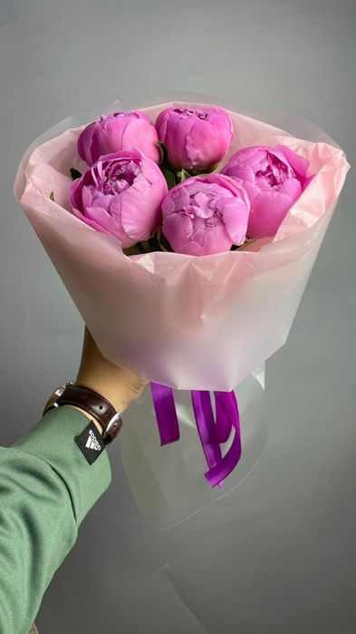 Пионы, Розы Голландия цветы букеты