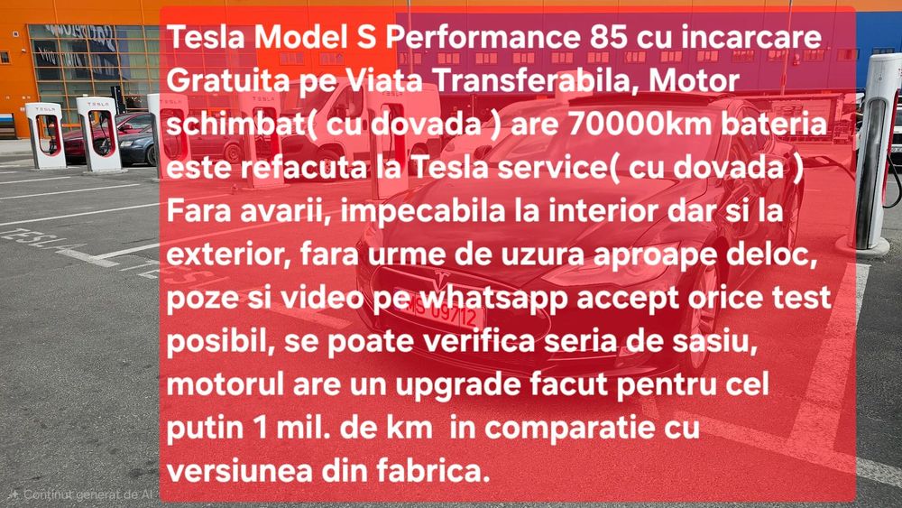 Tesla Model S Stare perfecta