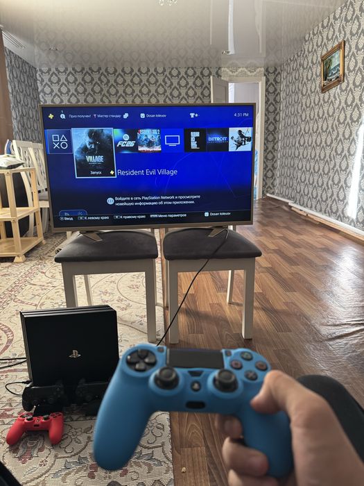 Playstation 4 pro 4 джоустика + подарки