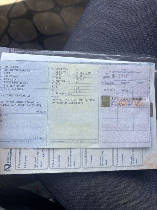 vand fiat ducato an 2005 motor de 2.8