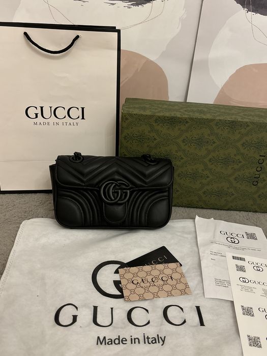 Geantă/Poșetă Gucci GG Marmont Quilted Black