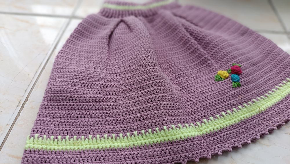 Юбка детская с вышивкой