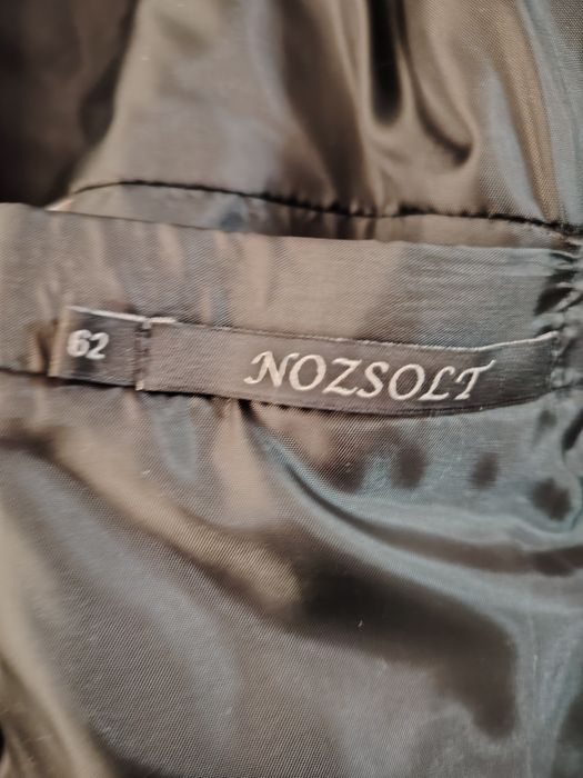 Palton din stofă, negru, pentru bărbați M 62