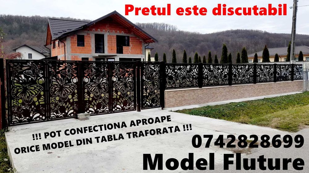 OFERTĂ! Porti Din 100% Fier Forjat Si Tabla Traforata De Vanzare