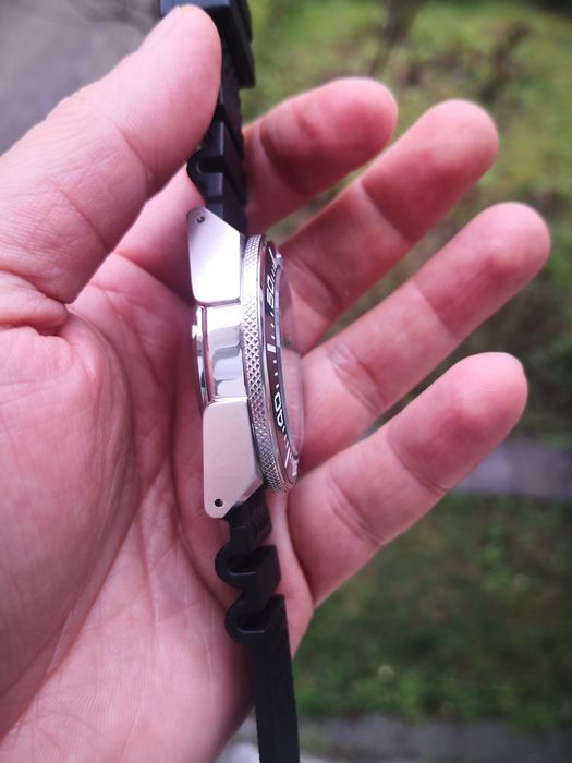 Ceas automatic Seiko Mod King Samurai Wave dial Prospex curea cauciuc