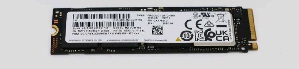 SSD PM9AM2 NVMe жёсткие диски
