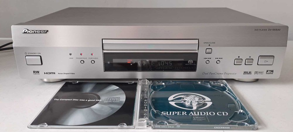 Pioneer DV-668AV High-End SACD / DVD Player – Telec Originala – Iesiri Aurite 5.1 HDMI