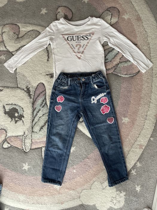 Продавам блуза и дънки за момиче Guess