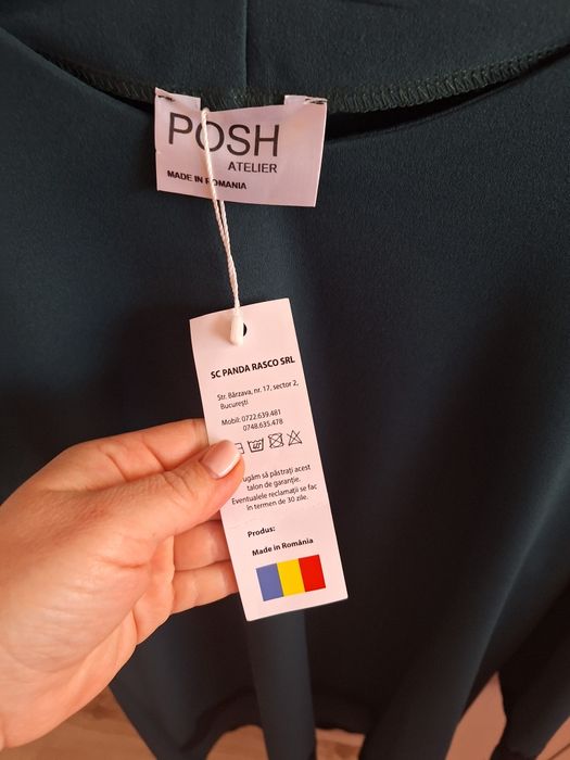 Rochie verde Posh Atelier eleganta evenimente M