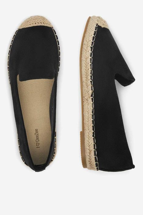 Продавам черни еспадрили DeeZee 38 номер