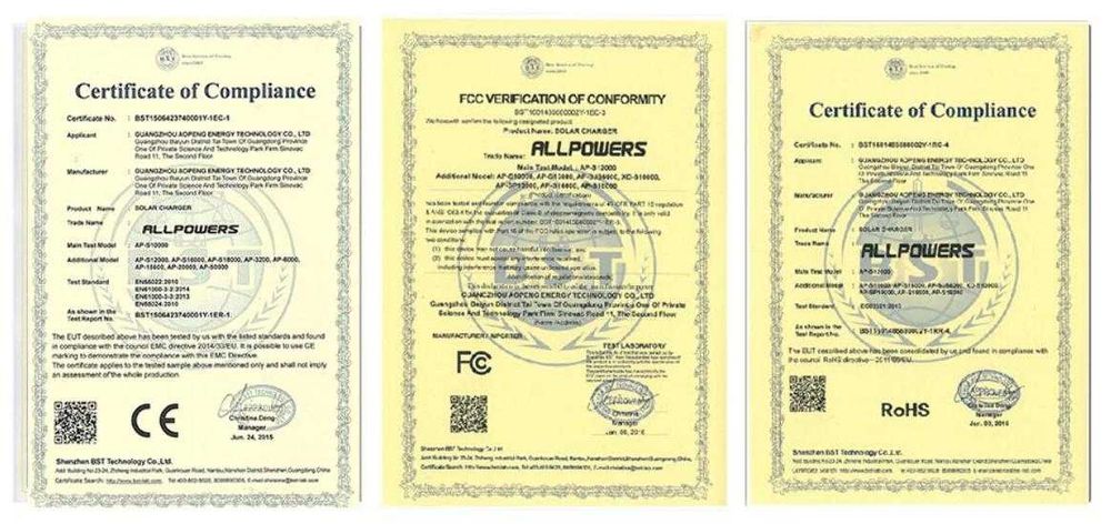 ALLPOWERS™ PD18W 5V3A 9V2A 12V 1.5A 21W Сгъваем Соларен Панел 10000mAh