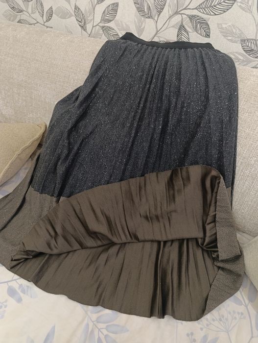 Нарядная плиссированная юбка с блеском | Очень стильная