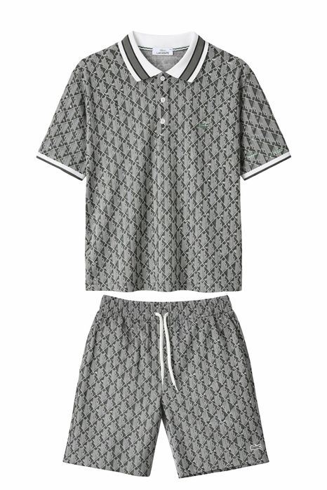 Lacoste летен комплект - тениска с яка и шорти