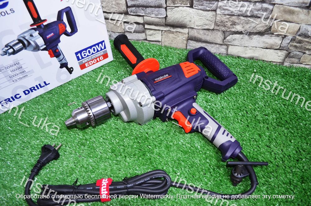 Дрель сетевая тяговая Makute ED016