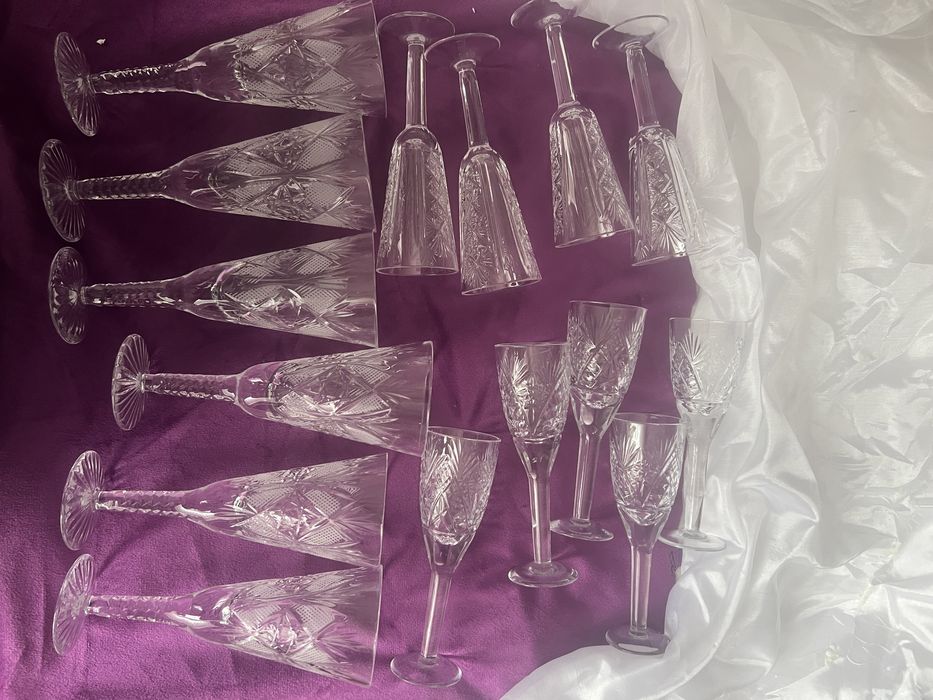 Хрустальные фужеры СССР