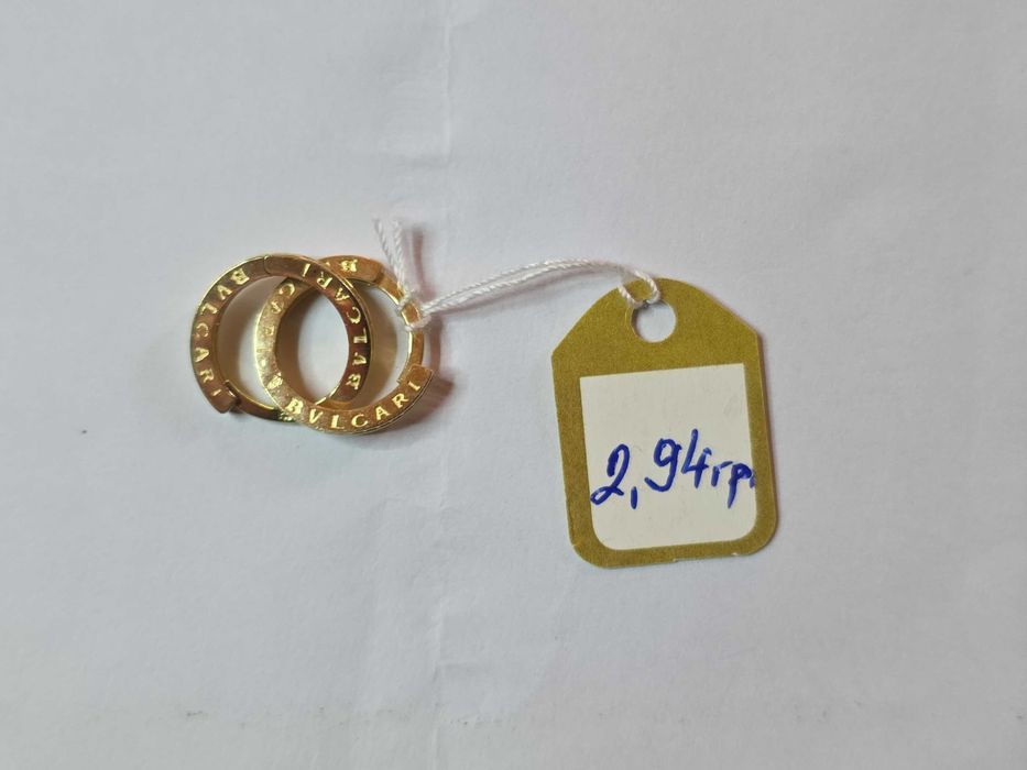 Златни обеци Булгари 2.94гр 14к