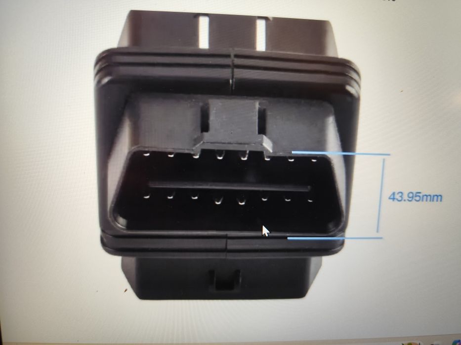 OBD2.Универсален 16 пинов  разклонител с два  разклона