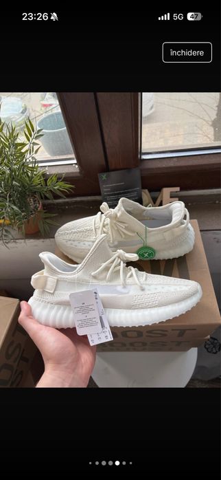Adidas Yeezy Boost 350 V2 Bone Cream White 43 1/3