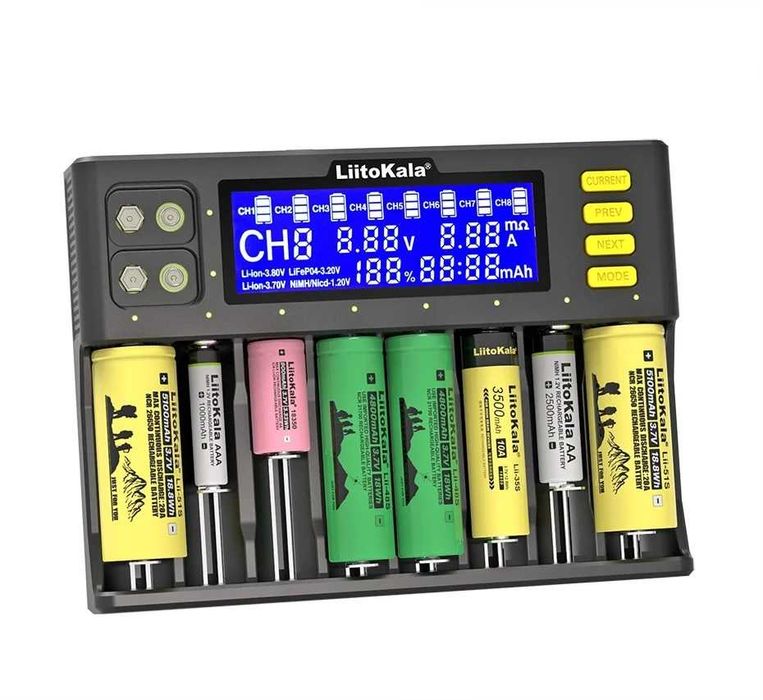 Професионално зарядно за 8 батерии Liitokala Lii-S8