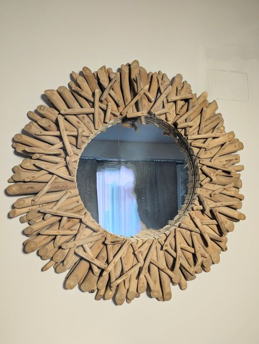 Oglinda lemn japandi 80cm