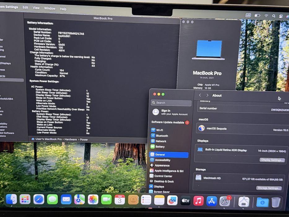 MacBook Pro 14" M1 Pro 16GB 1TB Гаранция