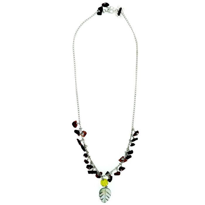 Дамско колие Orphelia от стерлингово сребро и камъни в подаръчна кутия