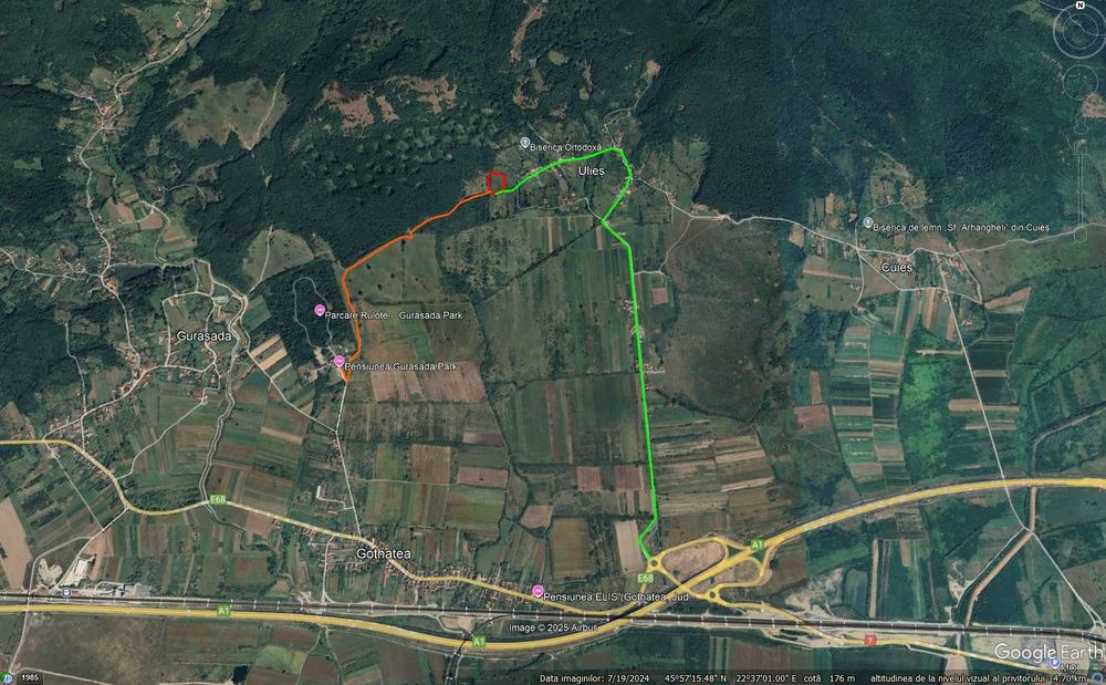 Vand teren in loc. Ulies, com. Gurasada, jud. Hunedoara