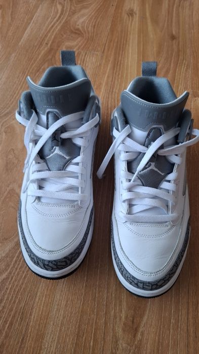 jordan spizike low white/cool grey-anthracite blanc
