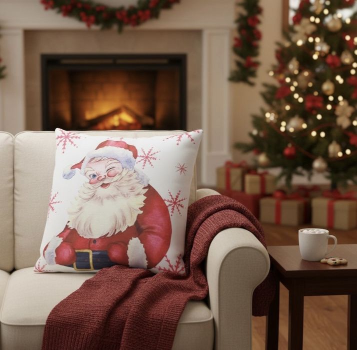 Коледни декоративни калъфки за възглавници –45×45 см - 6бр в комплект