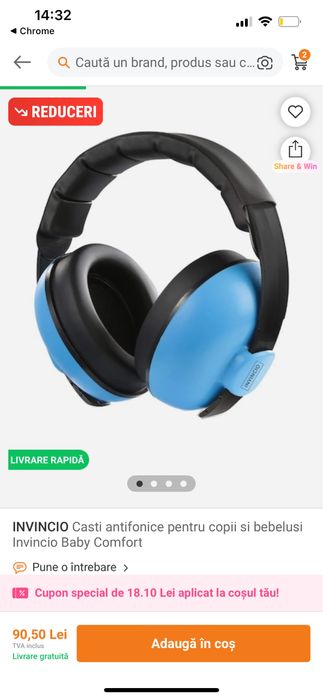 Casti antifonice bebe