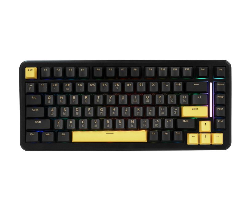 ; Клавиатура ATTACK SHARK M86 RU/ Starry Black/ Blueberry Switch