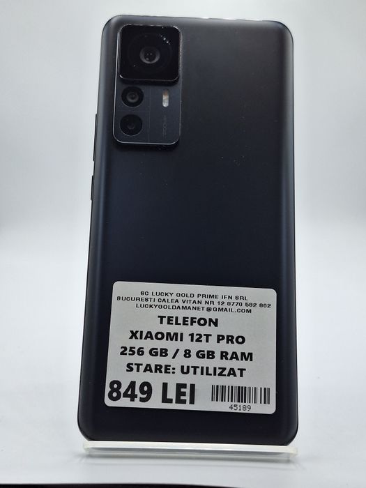 Amanet Lucky Gold VITAN / Xiaomi 12T Pro 256Gb 8Gb ram Factura/Garantie #45189