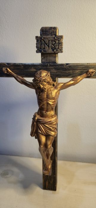 Crucifix handmade unicat 27 cm