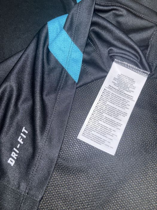 Tricou De Vară Antrenament Nike Dri-FIT M  Negru Steagul Turciei De Fotbal