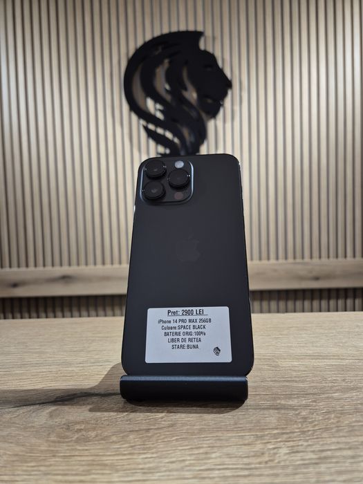 iPhone 14 Pro Max 256gb Black Baterie 100% Originala/Fact+Garantie