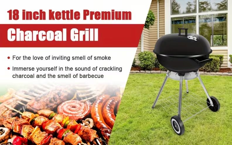 Мобилна Скара на Въглища с Колела – Лесно, Бързо, Вкусно!