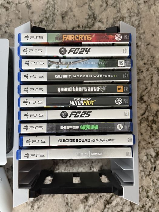 Ps5 cu jocuri manete statie de incarcare ssd