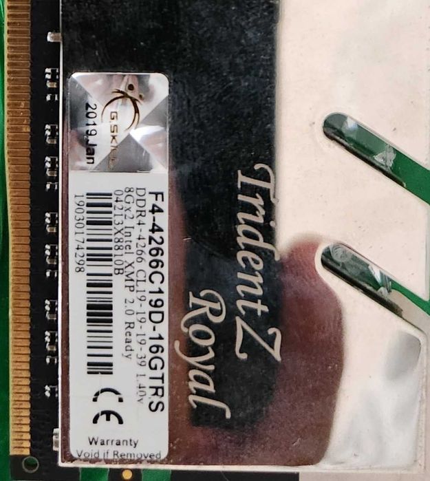 DDR4 8 gb 4шт 32 gb 4266 герц