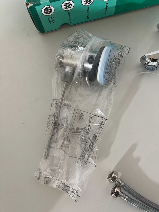 Hansgrohe Focus 100 – Baterie lavoar cu ventil și EcoSmart, Crom – 31607000