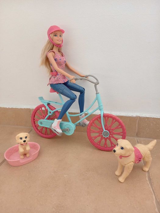 Seturi Barbie calatorie, cu catel, pizza, animale, bicicleta, delfin
