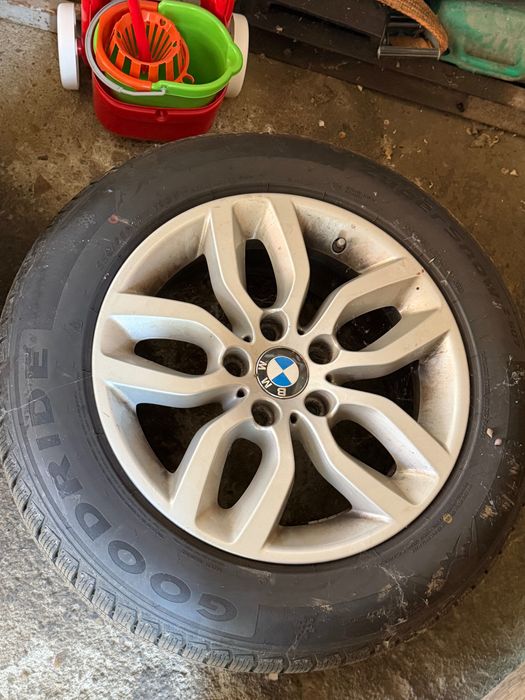 Roată rezervă BMW originală R17, 225/60 R17 Goodyear UltraGrip, jantă aliaj, stare bună